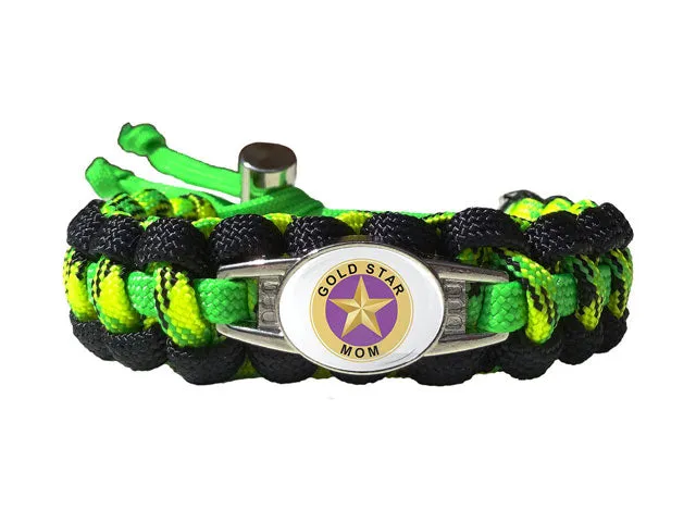 Gold Star Mom Paracord Bracelet