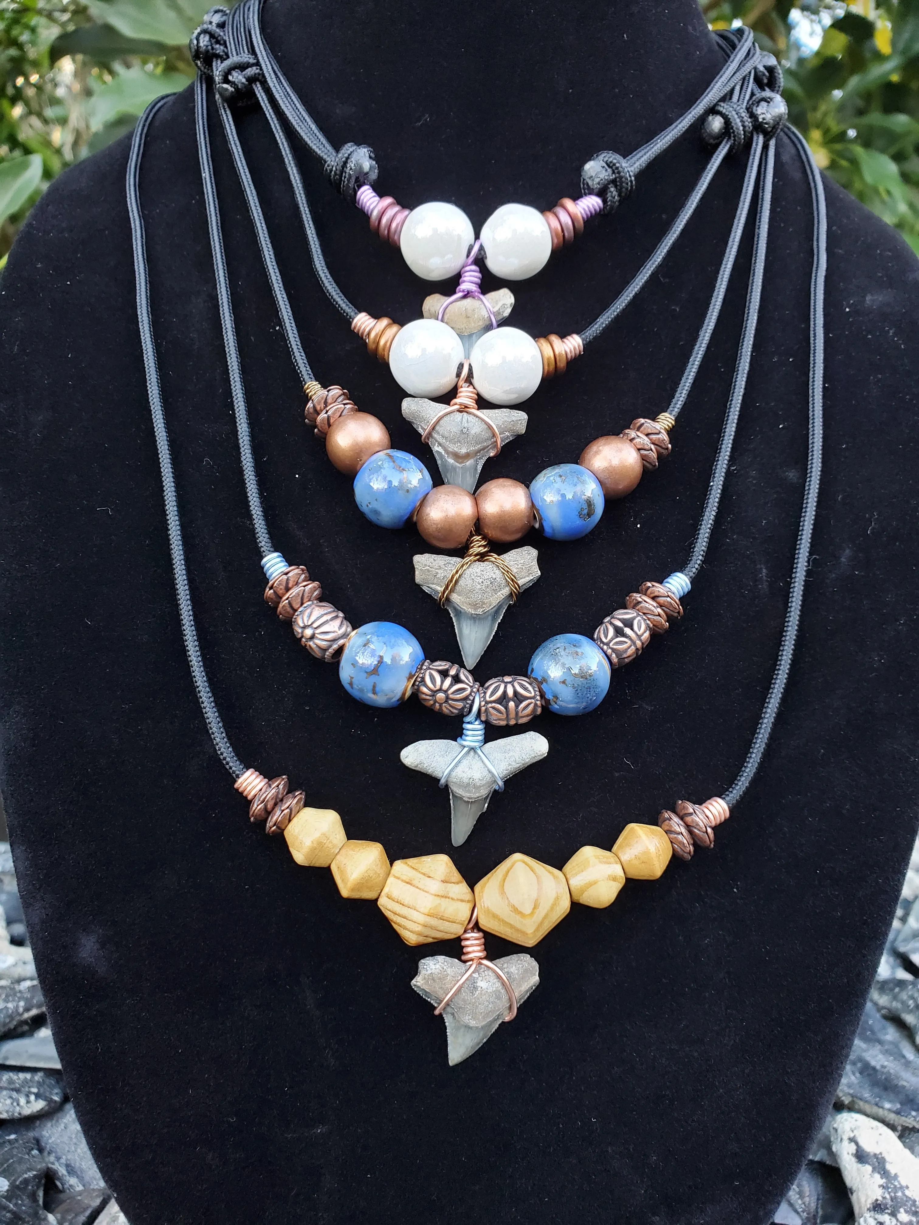 Golden Beach Bull Shark Tooth Necklace