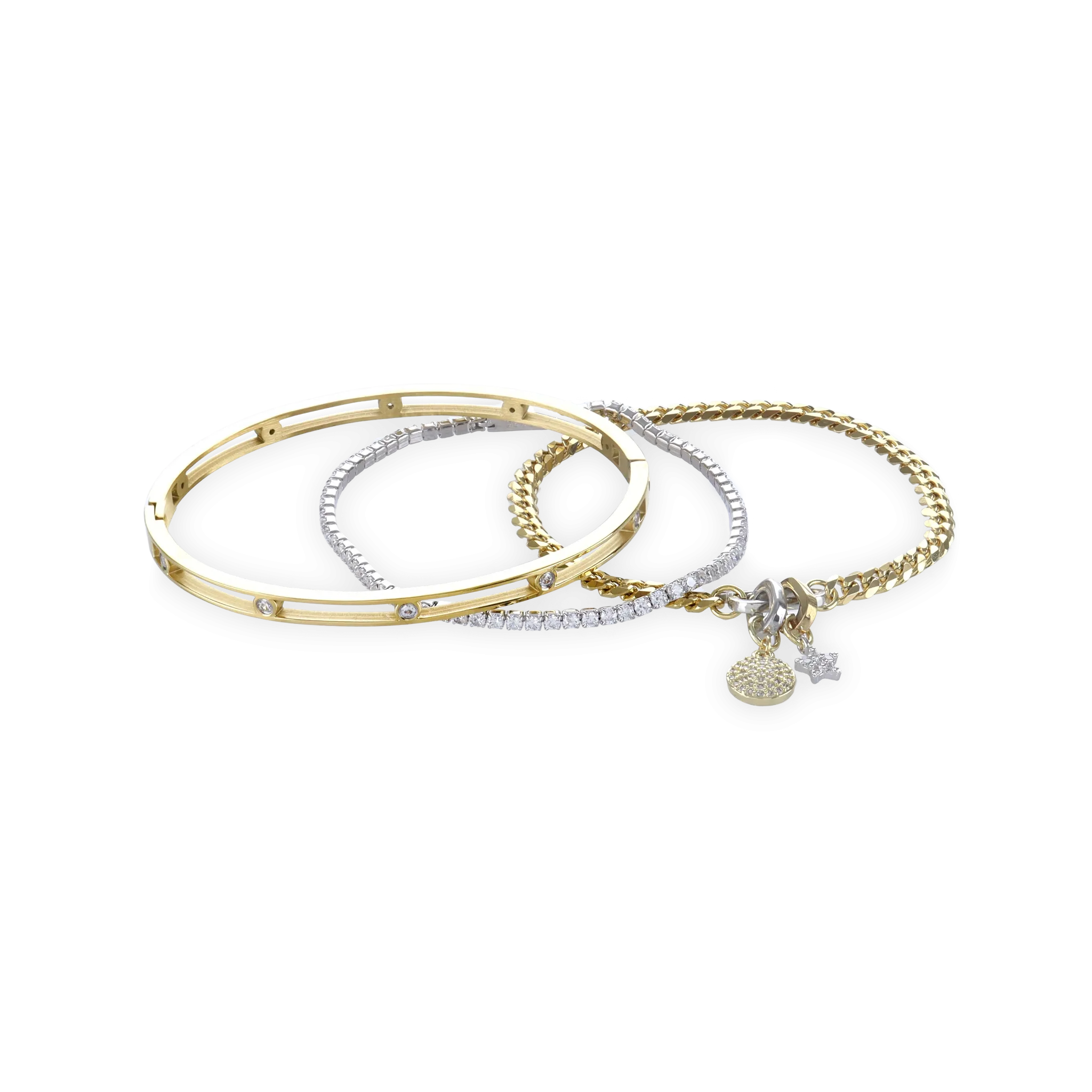 GOLDEN GEAR BRACELET STACK