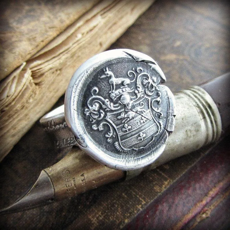 Greyhound Wax Seal Ring