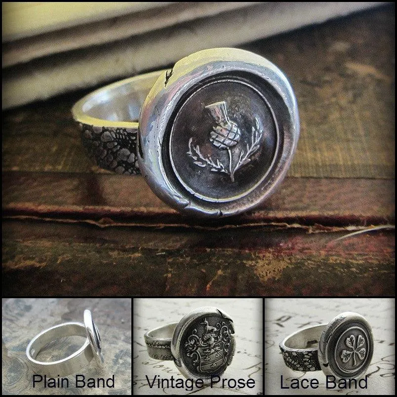 Greyhound Wax Seal Ring