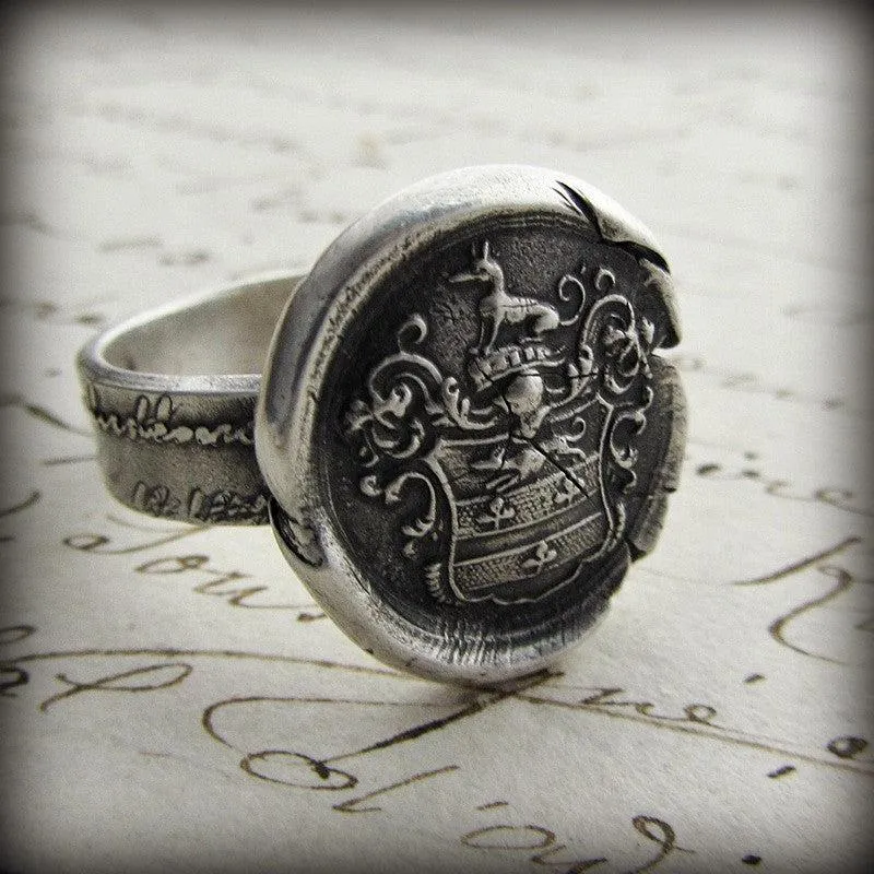 Greyhound Wax Seal Ring