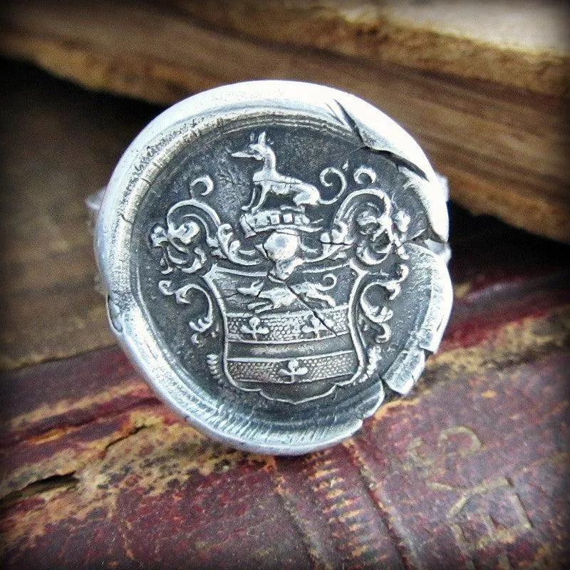 Greyhound Wax Seal Ring