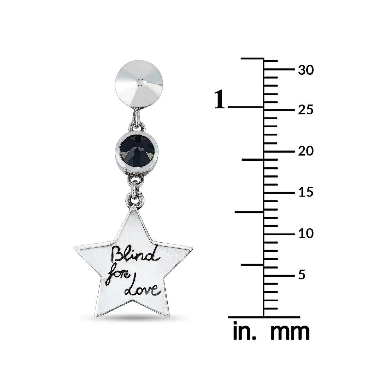 Gucci Blind for Love Feline Silver Drop Earrings