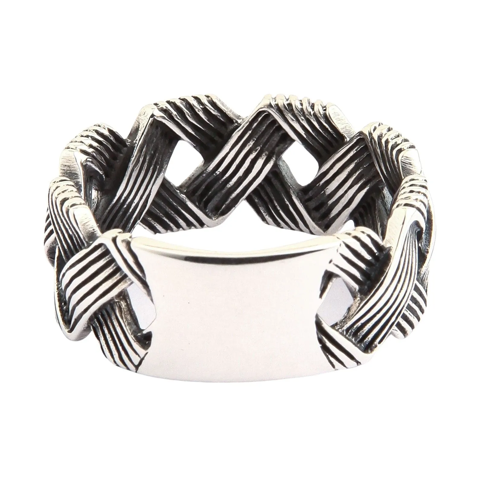 Handmade Wave Knot Sterling Silver Band Ring