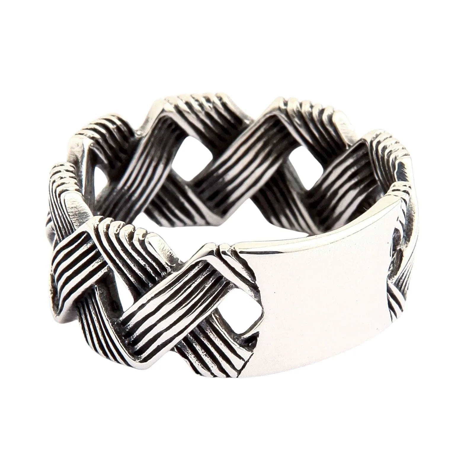 Handmade Wave Knot Sterling Silver Band Ring