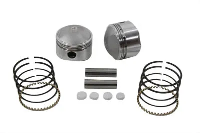 HARLEY 74 inch Overhead Valve Forged Piston Set Standard Size fits 1941-1977 FL,   1971-1977 FX,