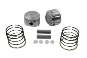 HARLEY 74 inch Overhead Valve Forged Piston Set Standard Size fits 1941-1977 FL,   1971-1977 FX,