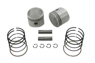 HARLEY 74 inch Overhead Valve Piston Set .040 Oversize fits 1941-1977 FL,   1971-1977 FX,