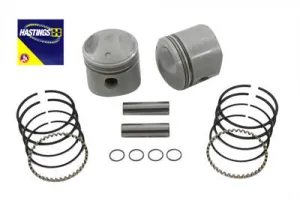 HARLEY Replica 74 inch Overhead Valve Piston Set .030 Oversize fits 1941-1977 FL,   1971-1977 FX,