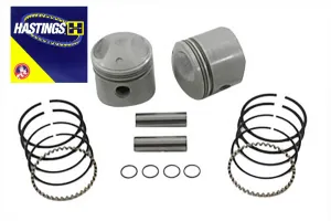 HARLEY Replica 74 inch Overhead Valve Piston Set .060 Oversize fits 1941-1977 FL,   1971-1977 FX,