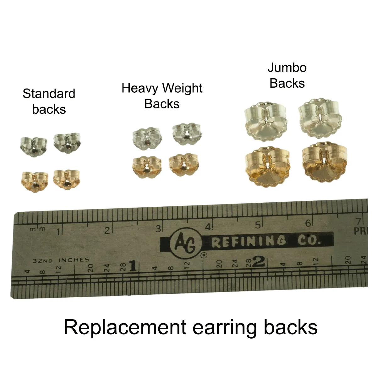 Heavy weight earring backs