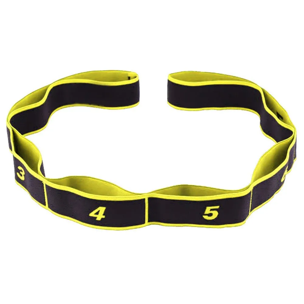 High-Quality 8-Section Stretching Resistance Band – Multi-Functional Elastic Yoga & Pilates Fitness Belt for Targeted Stretching, Dance, Flexibility Training, Adjustable Tension, Portable Design for Home or Gym