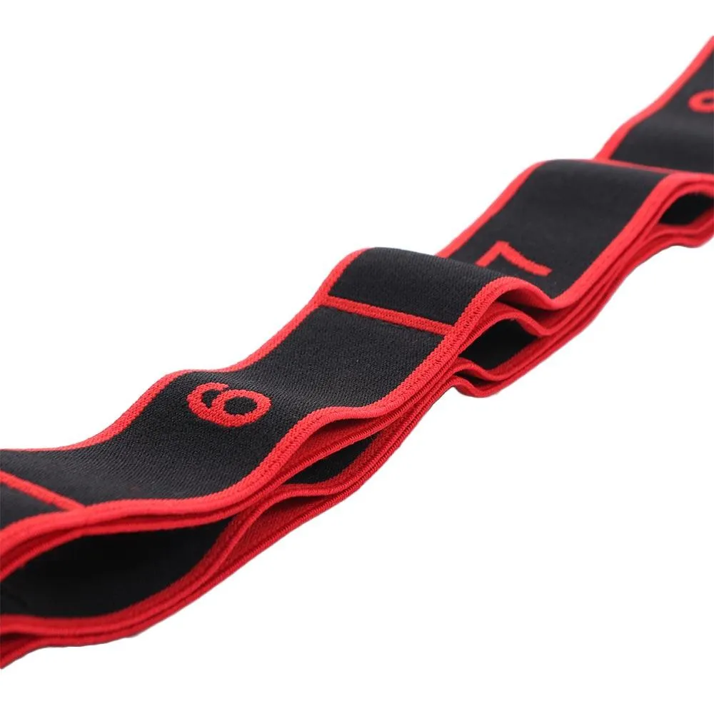 High-Quality 8-Section Stretching Resistance Band – Multi-Functional Elastic Yoga & Pilates Fitness Belt for Targeted Stretching, Dance, Flexibility Training, Adjustable Tension, Portable Design for Home or Gym