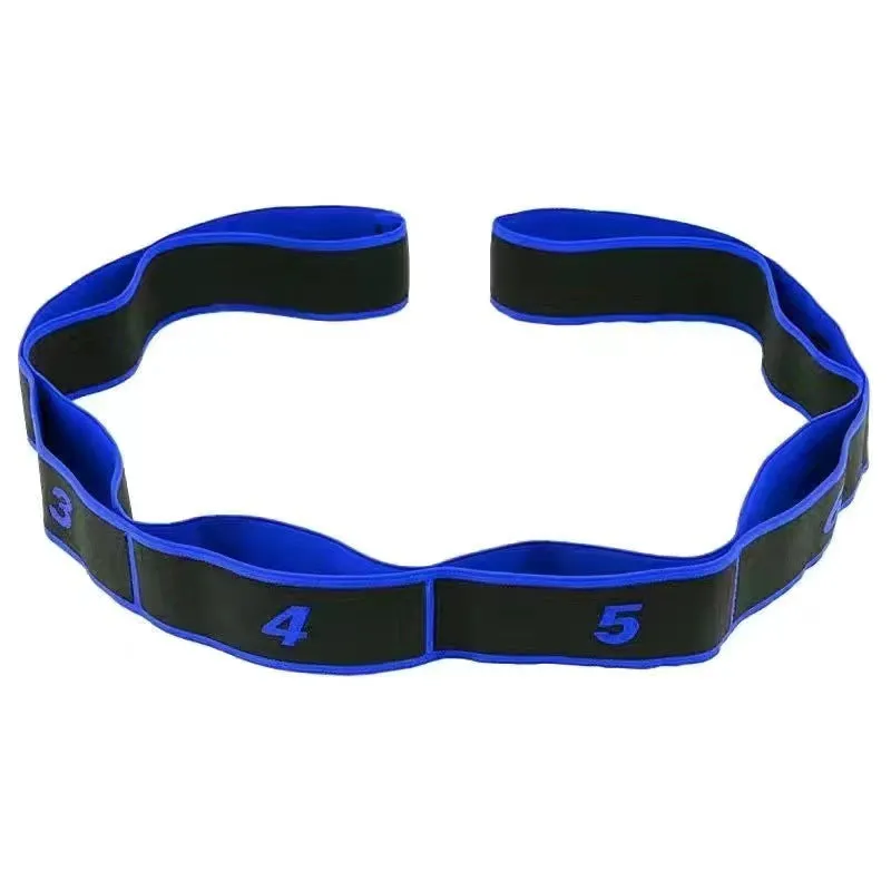 High-Quality 8-Section Stretching Resistance Band – Multi-Functional Elastic Yoga & Pilates Fitness Belt for Targeted Stretching, Dance, Flexibility Training, Adjustable Tension, Portable Design for Home or Gym