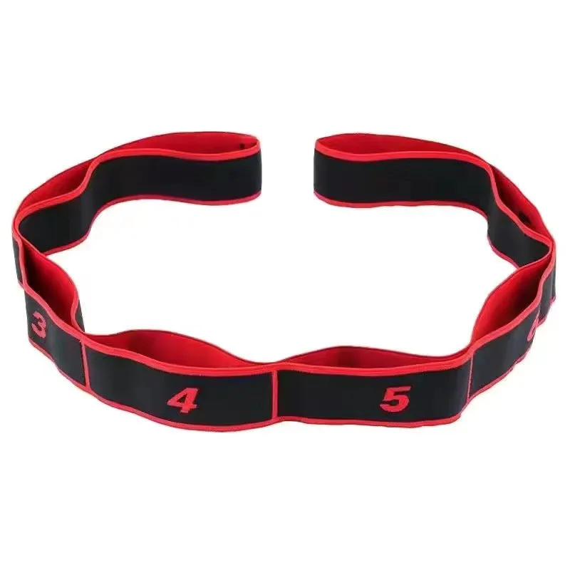 High-Quality 8-Section Stretching Resistance Band – Multi-Functional Elastic Yoga & Pilates Fitness Belt for Targeted Stretching, Dance, Flexibility Training, Adjustable Tension, Portable Design for Home or Gym