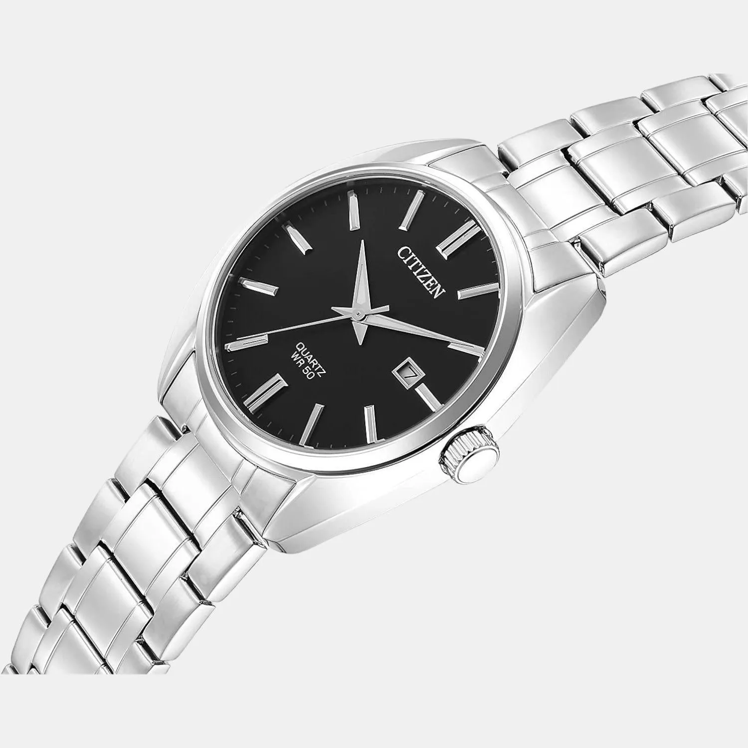 Hyperion Men's Black Analog Stainless Steel Watch BI5100-58E