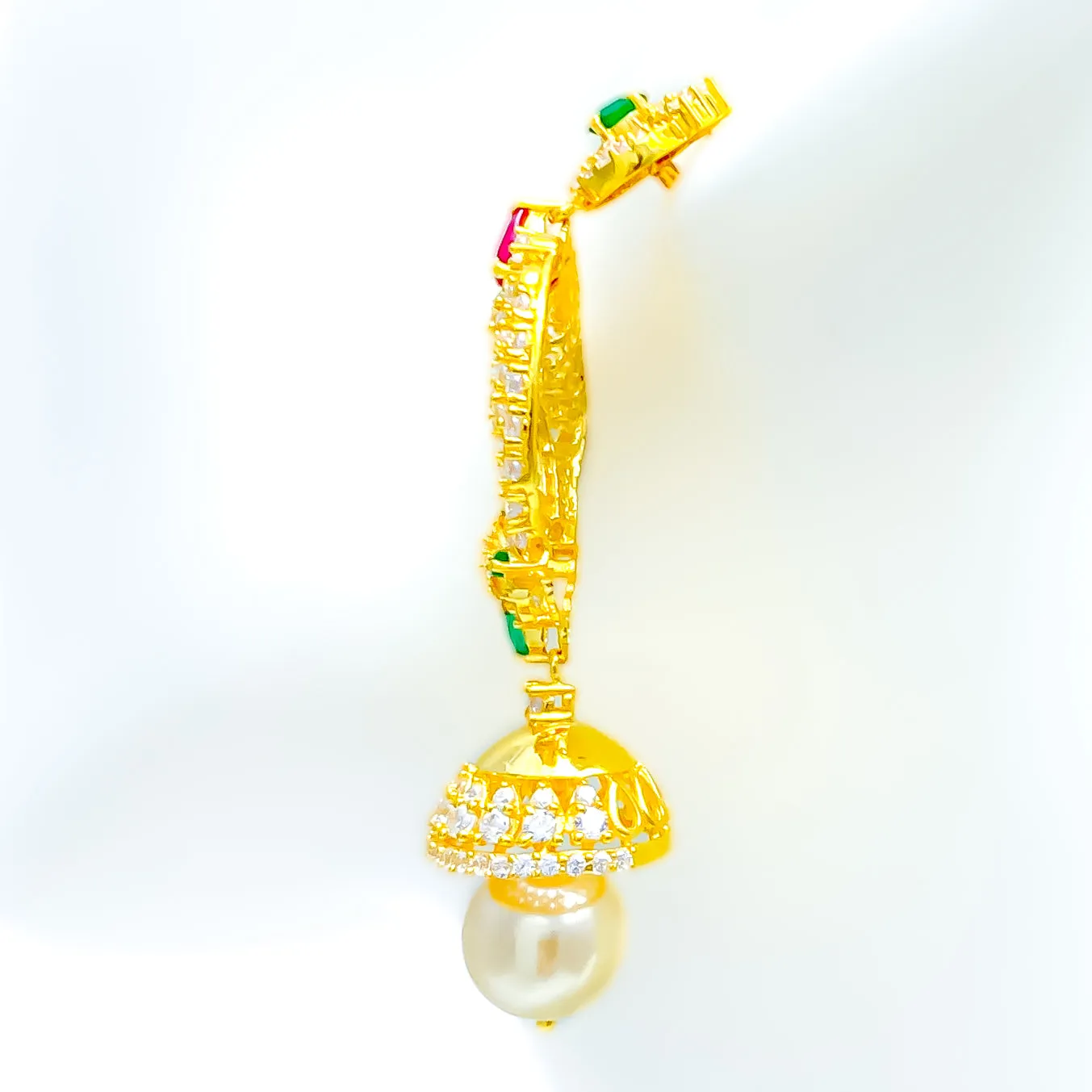 Iconic Lustrous 22k Gold Jhumki Earrings