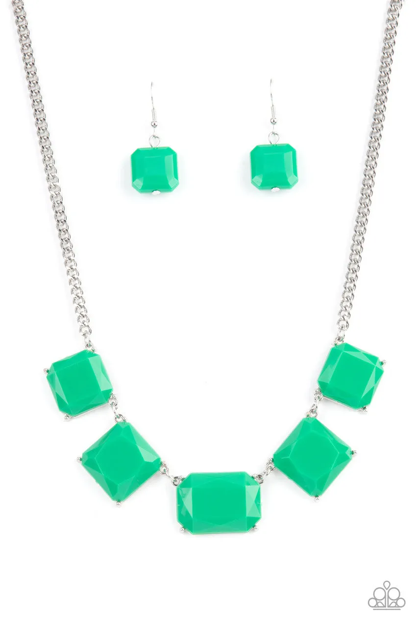 Instant Mood Booster Green Paparazzi Necklace