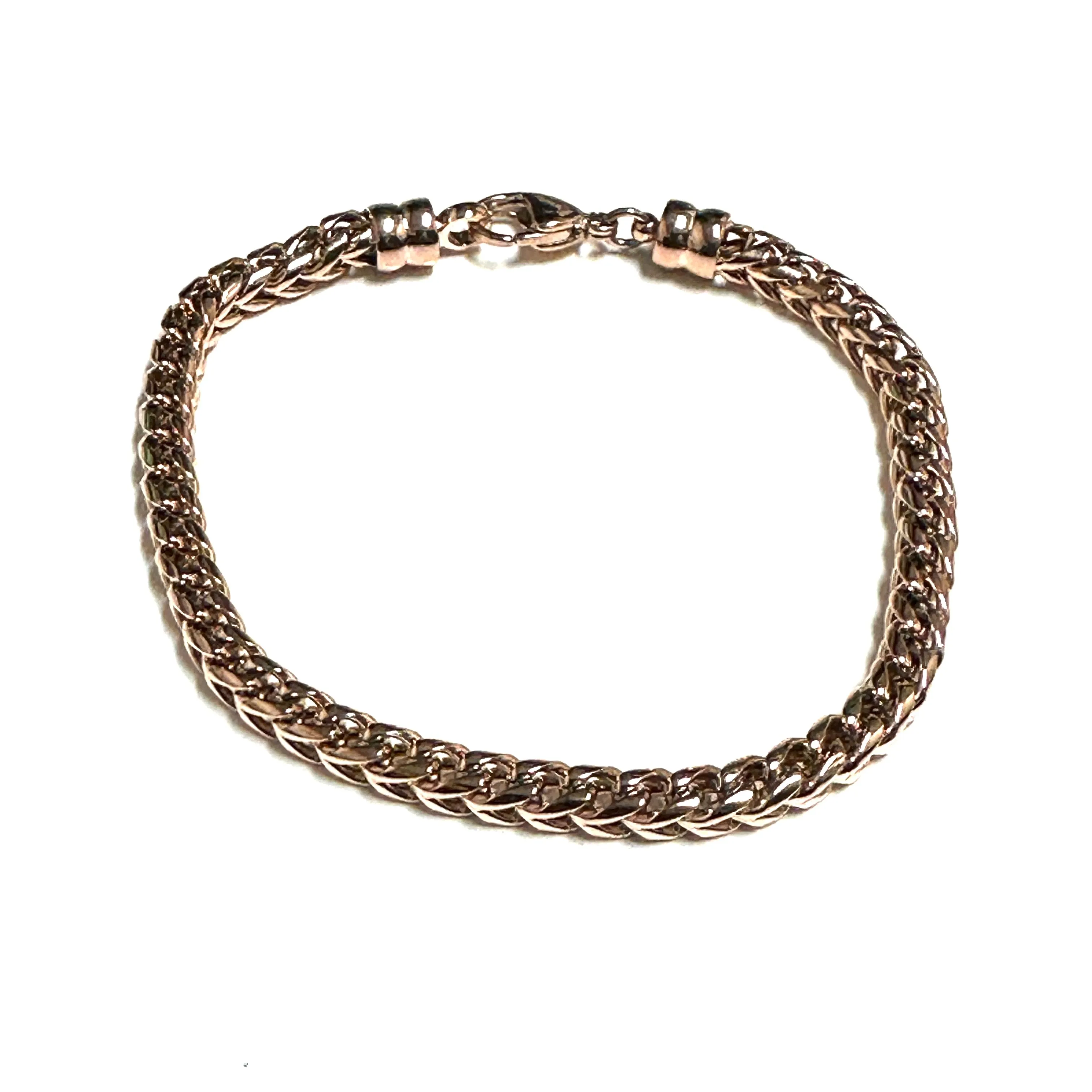 Italgem Stainless Steel Rose Gold Plated (5mm) Round Franco Bracelet