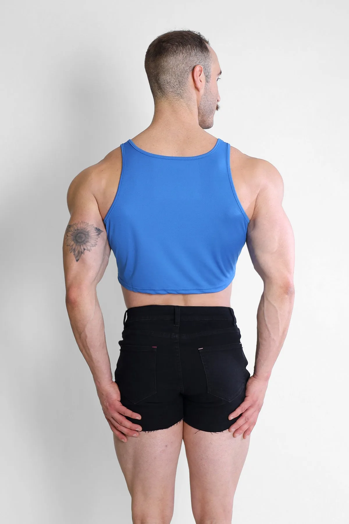 JJ Sporty Crop Tank Top - Royal Blue