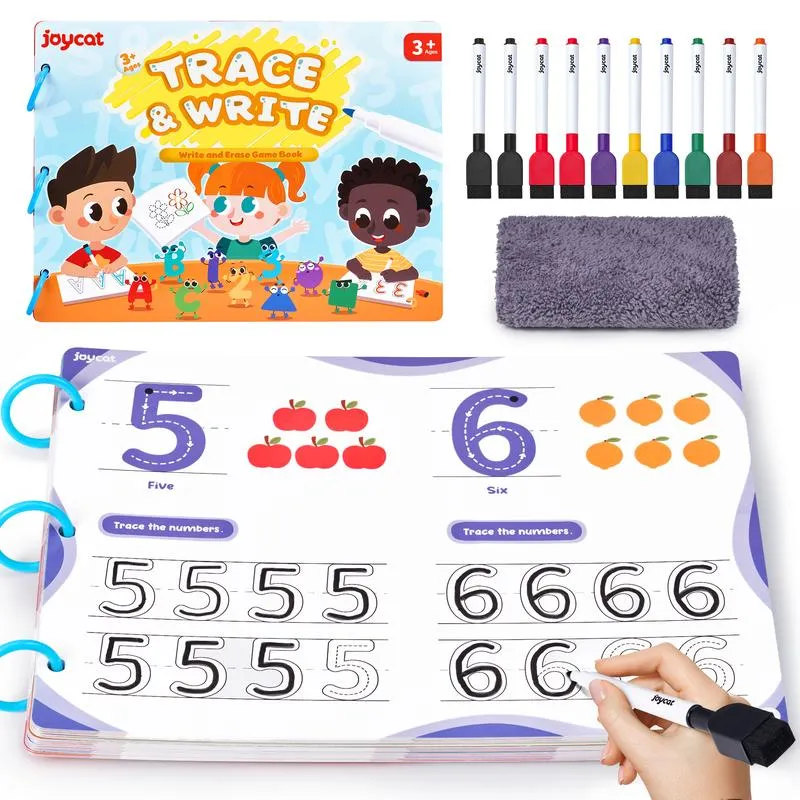 JoyCat Preschool Learning Activities, Handwriting Practice Book
