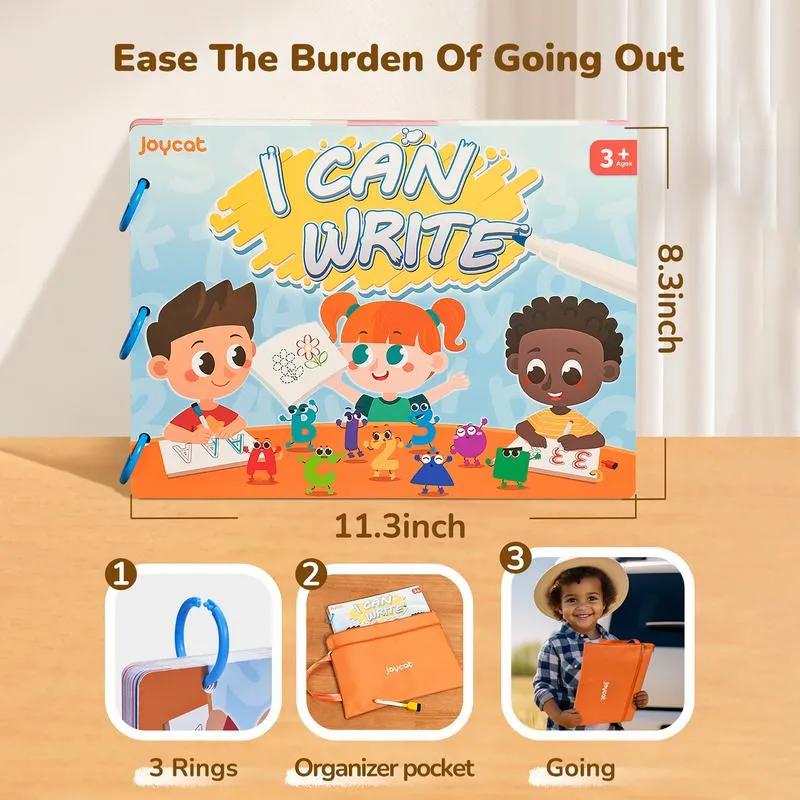 JoyCat Preschool Learning Activities, Handwriting Practice Book
