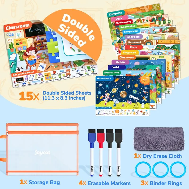 JoyCat Preschool Learning Activities, Handwriting Practice Book