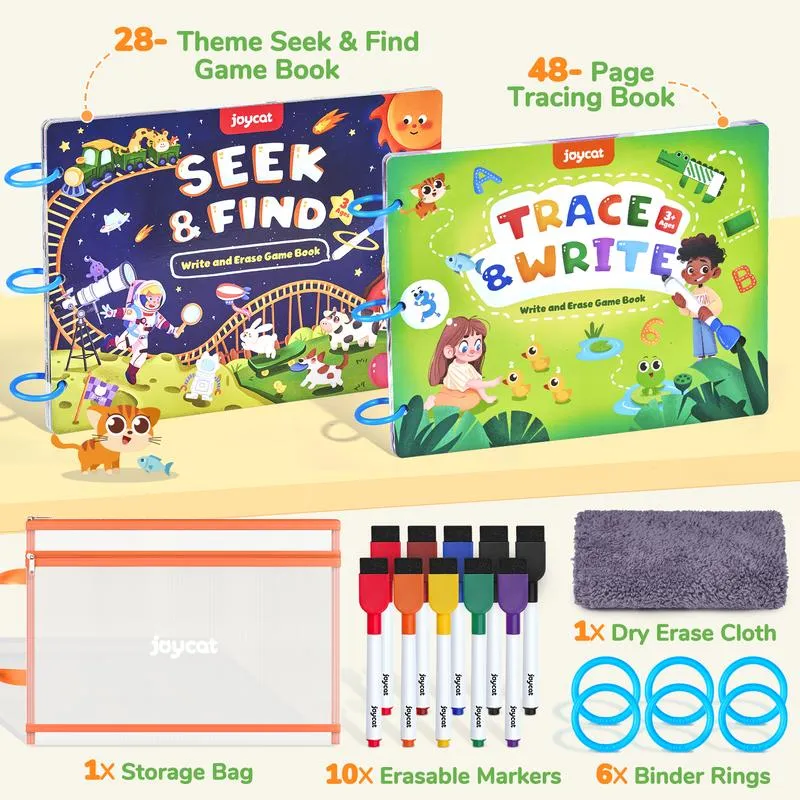 JoyCat Preschool Learning Activities, Handwriting Practice Book