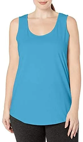 Just My Size Women's Plus-Size Shirt-Tail Tank Top