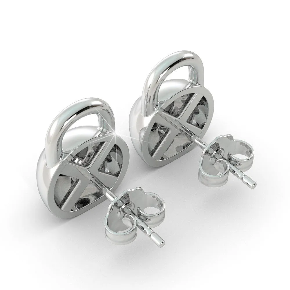 Kettlebell Birthstone Earrings
