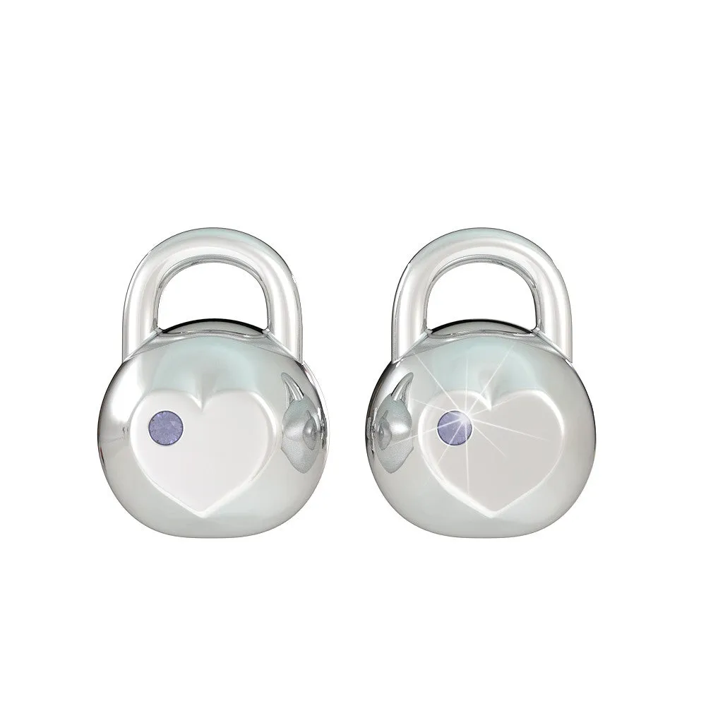 Kettlebell Birthstone Earrings