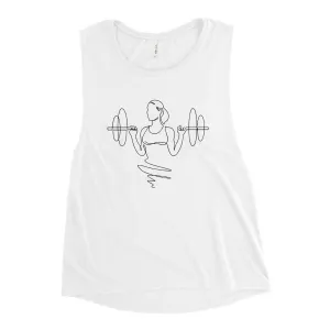 Ladies' Muscle Tank Weightlifting - Strength Training Fitness Tee