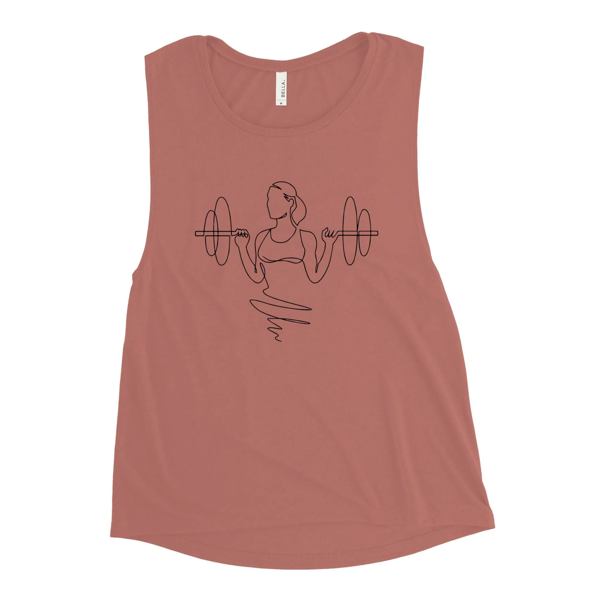 Ladies' Muscle Tank Weightlifting - Strength Training Fitness Tee