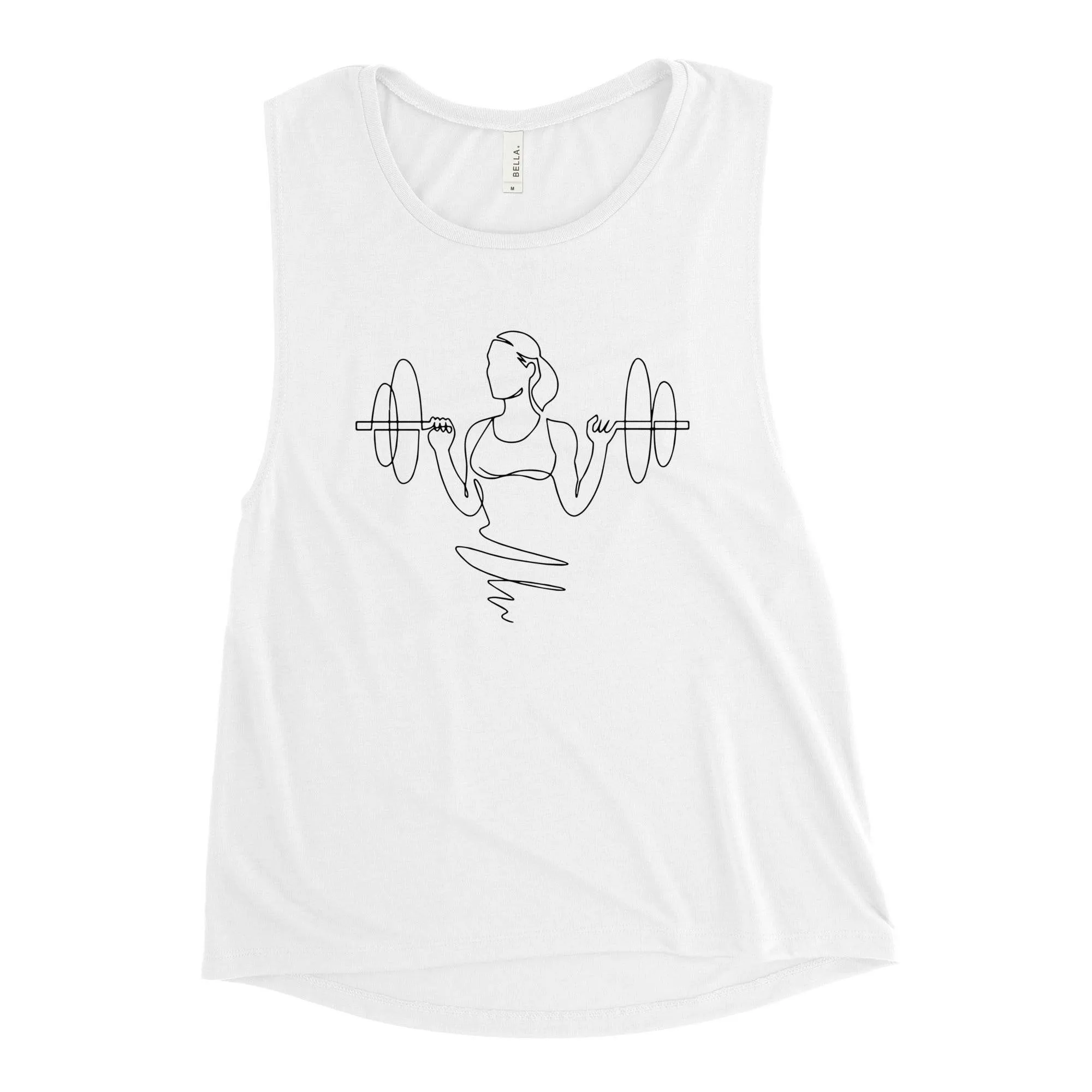 Ladies' Muscle Tank Weightlifting - Strength Training Fitness Tee