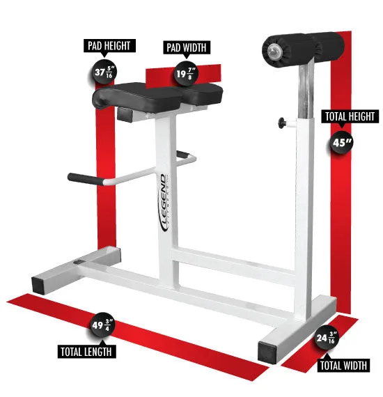 LEGEND FITNESS HORIZONTAL HYPER EXTENSION - 3151