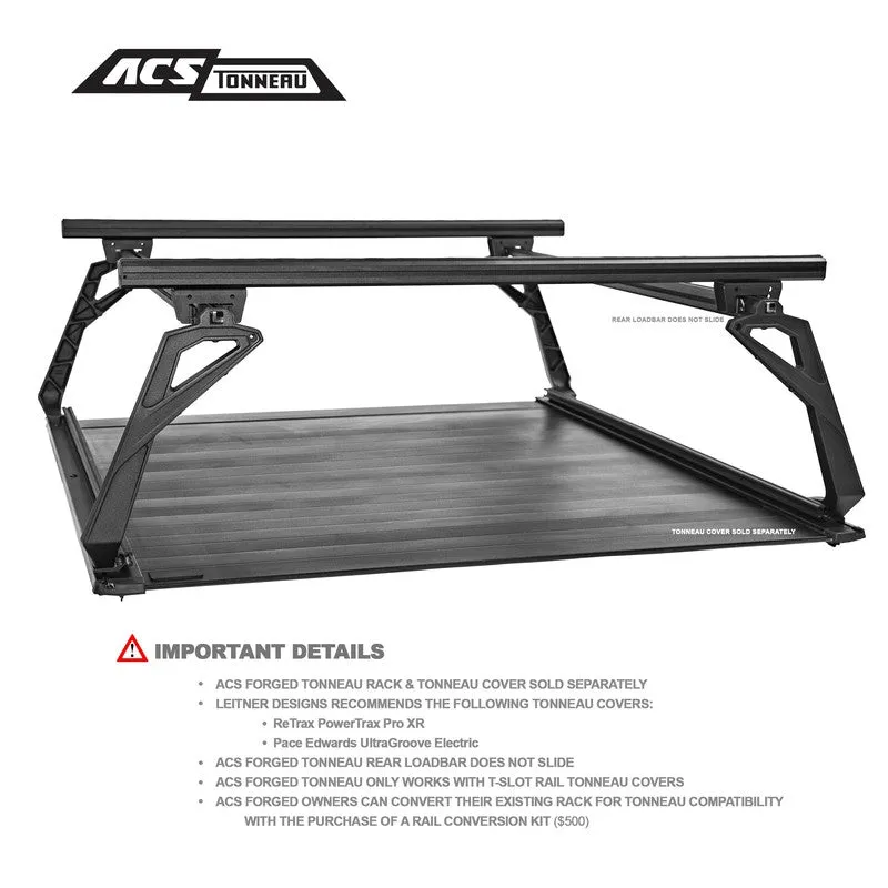 Leitner ACS Forged Tonneau Bed Rack Rails For GMC