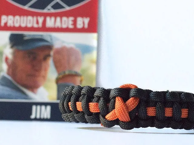 Leukemia Awareness Paracord Bracelet