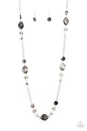 Light-Scattering Luminosity Black Paparazzi Necklace