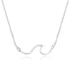 Line Wave Ocean Necklace Victoria Necklace