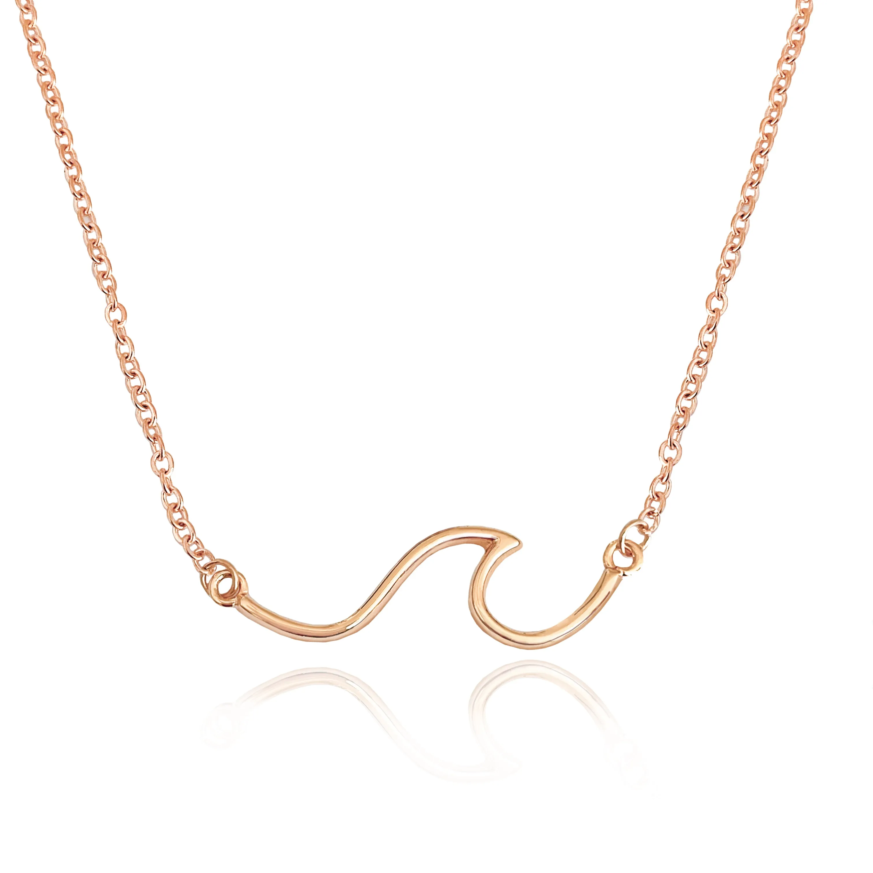 Line Wave Ocean Necklace Victoria Necklace
