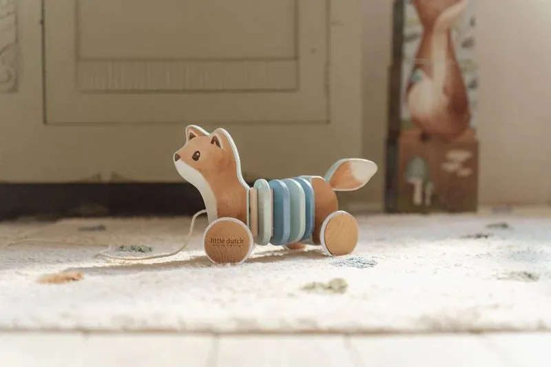 Little Dutch Pull-along Wiggle Fox - Forest Friends