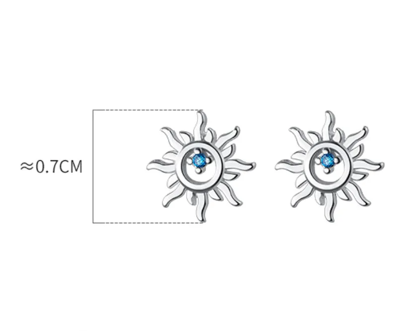 Little Sun Screw Back Studs Earrings - ESB013