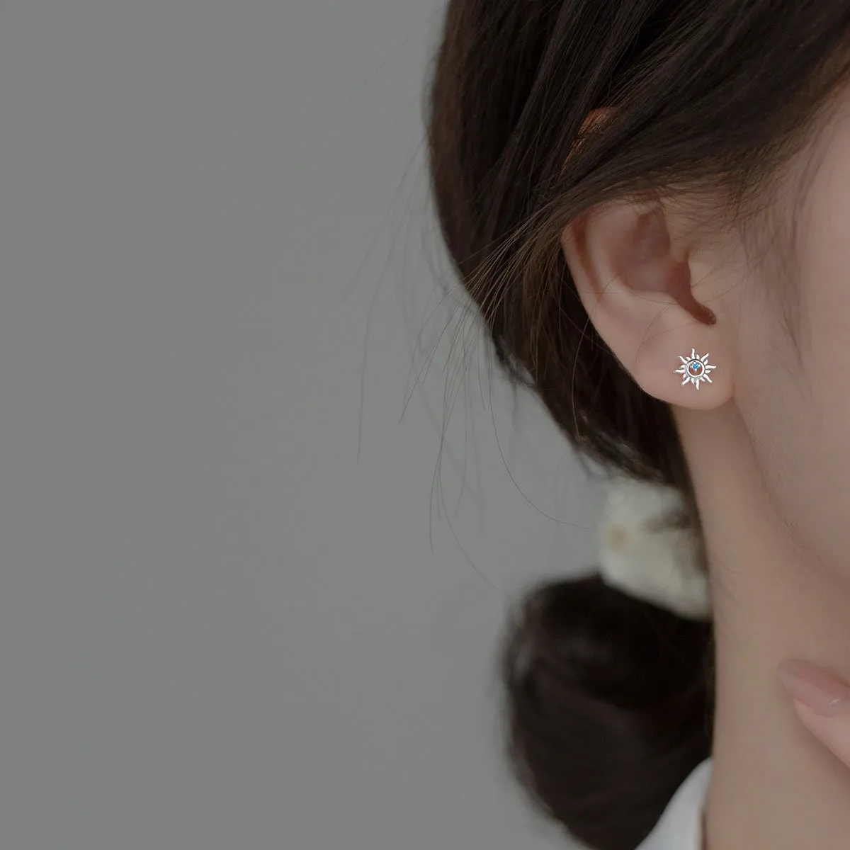 Little Sun Screw Back Studs Earrings - ESB013