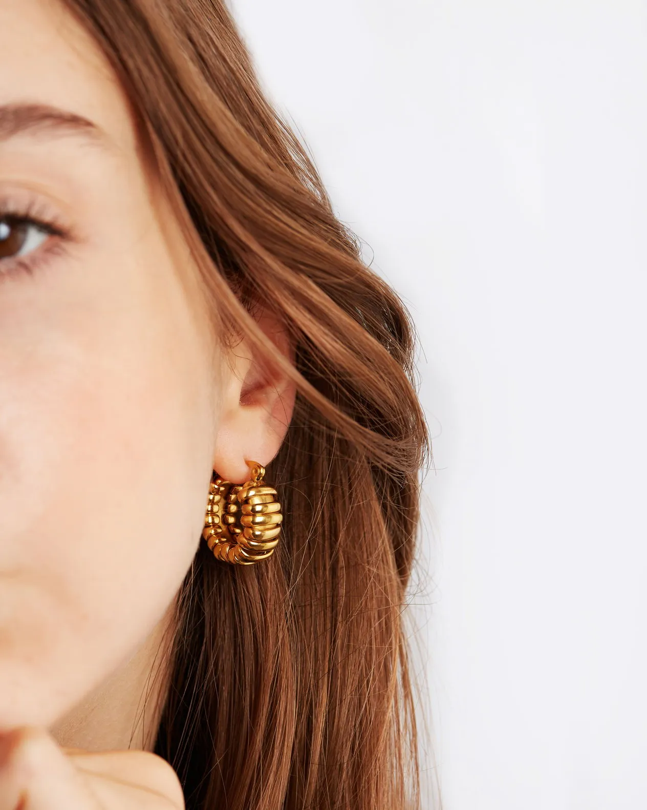 Looped Gold Hoops