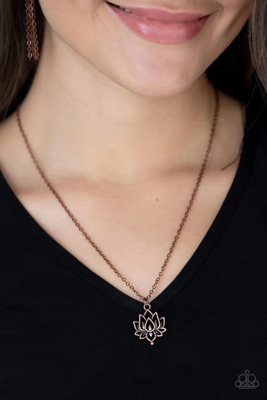 Lotus Retreat Copper Paparazzi Necklace