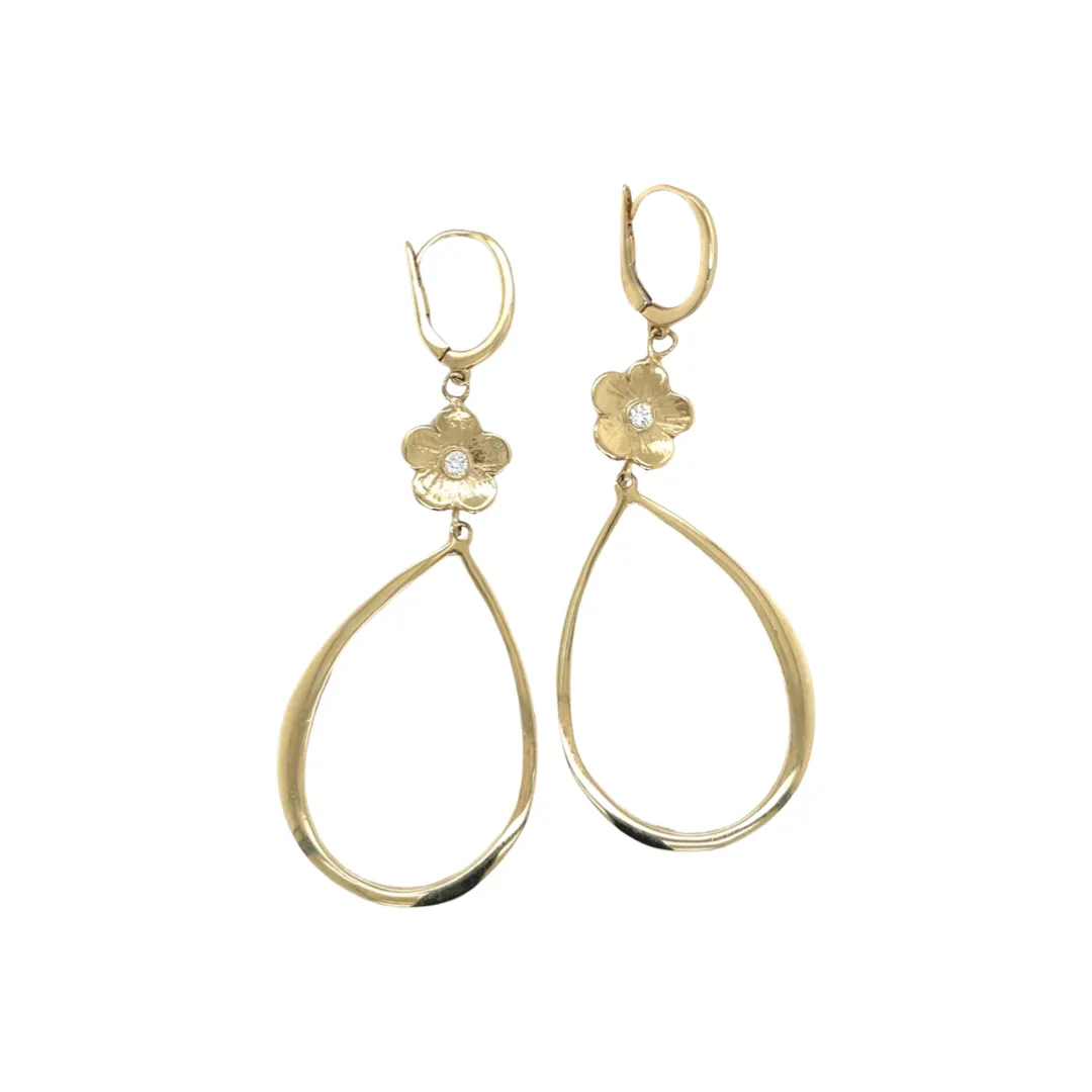 LSJ Petunia Diamond Hoops