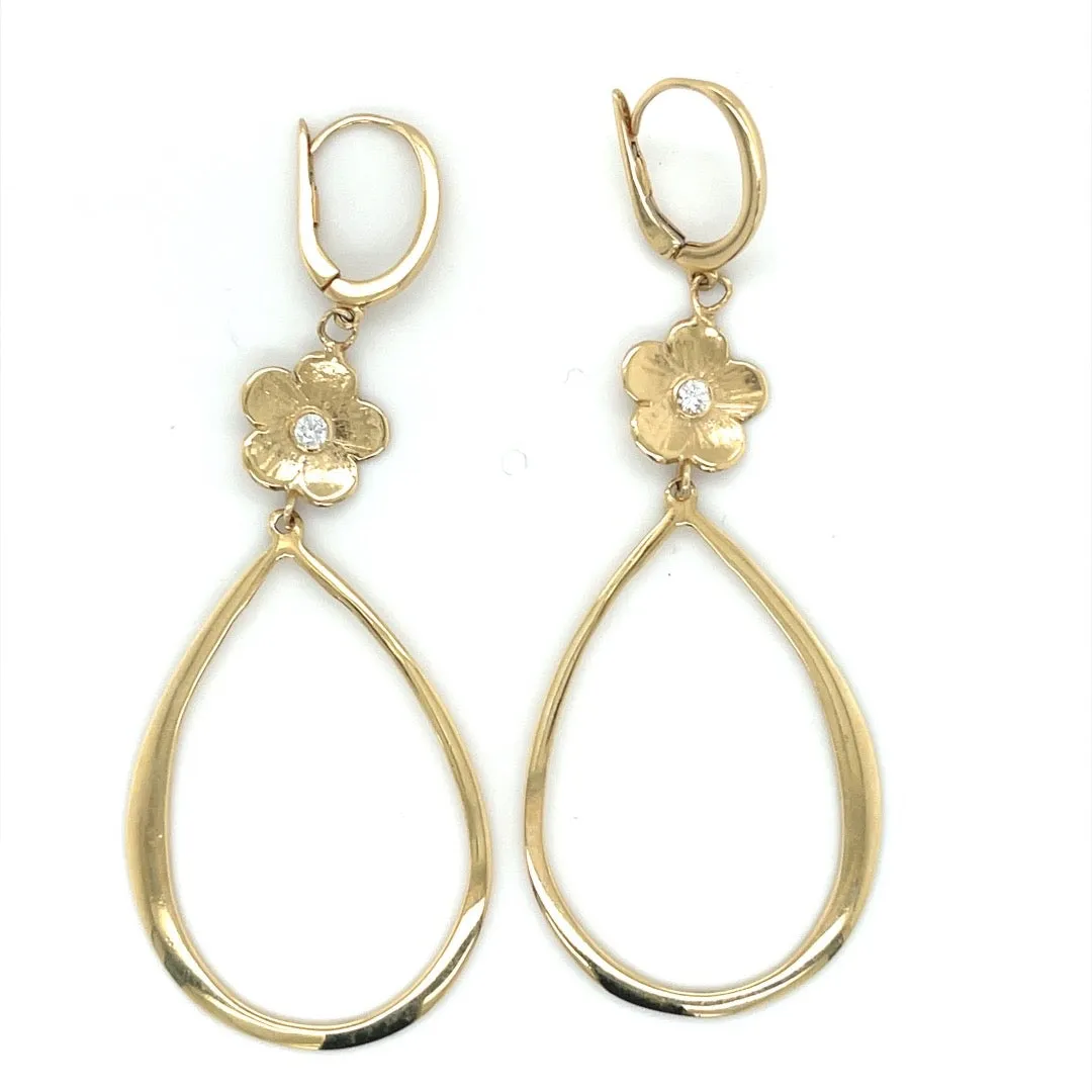 LSJ Petunia Diamond Hoops