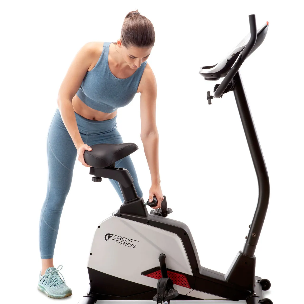 Magnetic Upright Exercise Bike with 15 Workout Presets | Circuit Fitness AMZ-594U - Retired