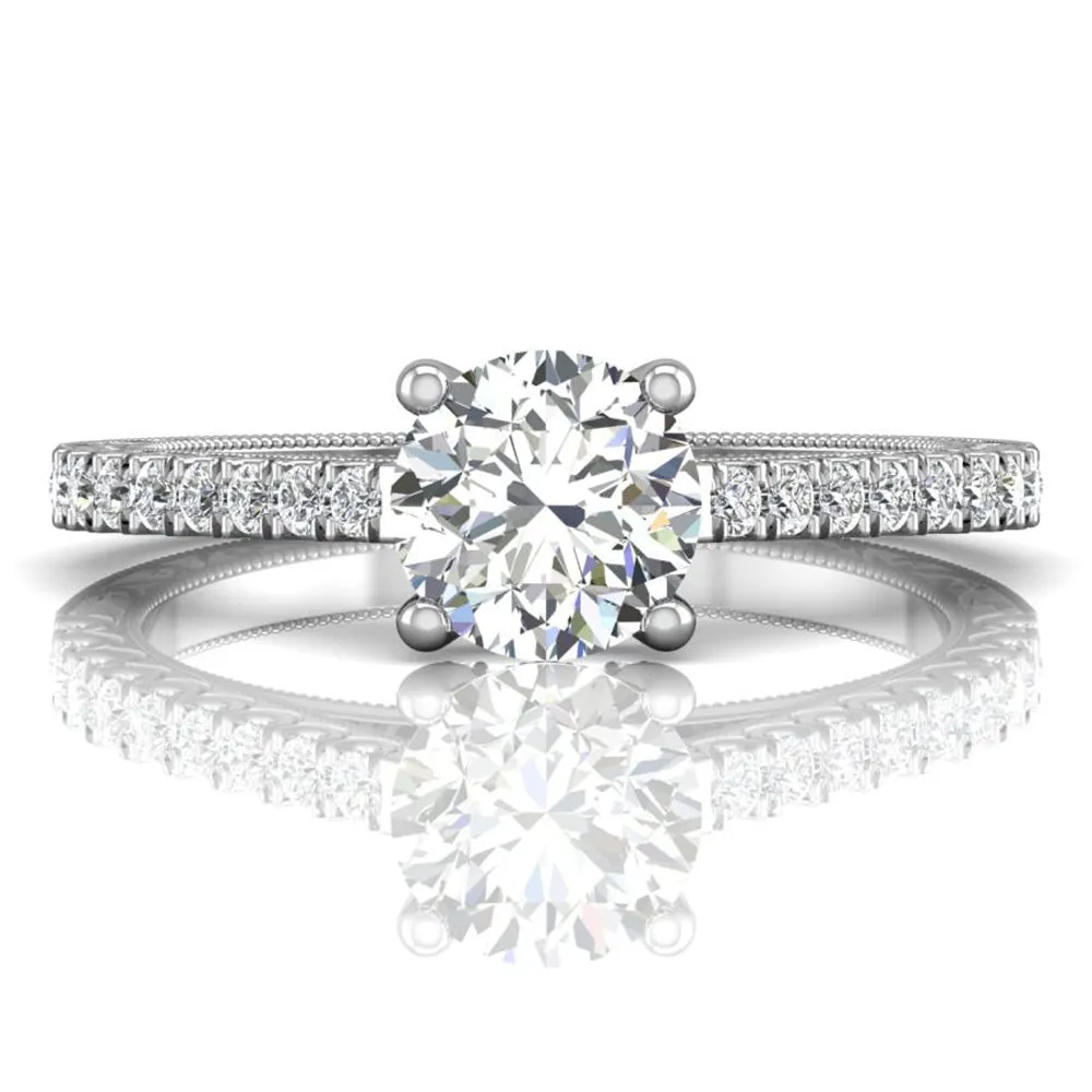 Martin Flyer Pave Diamond Engagement Ring